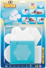 Hama Midi Bead-Tac With 5 Pegboards In Blister Toys Creativity Drawing & Crafts Craft Pearls Multi/patterned Hama