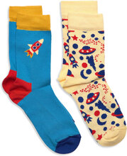 2-Pack Kids Into Space Sock Sokker Strømper Multi/patterned Happy Socks