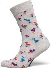 Flamingo Sock Lingerie Socks Regular Socks Grey Happy Socks
