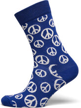 Peace Sock Lingerie Socks Regular Socks Blue Happy Socks