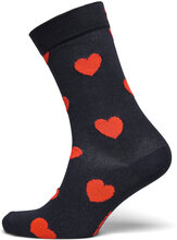 1-Pack Heart Gift Set Lingerie Socks Regular Socks Navy Happy Socks