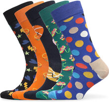 5-Pack Game Day Socks Gift Set Lingerie Socks Regular Socks Multi/patterned Happy Socks