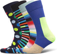 4-Pack New Classic Socks Gift Set Lingerie Socks Regular Socks Multi/patterned Happy Socks