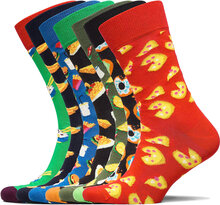 7-Pack 7 Days Of Food Socks Gift Set Ankelstrumpor Korta Strumpor Multi/patterned Happy Socks