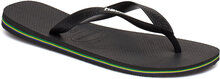 Hav. Brasil Logo Shoes Summer Shoes Sandals Flip Flops Black Havaianas