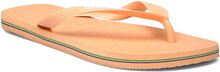 Hav. Brasil Logo Shoes Summer Shoes Sandals Flip Flops Orange Havaianas
