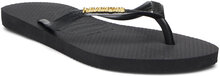 Hav. Slim Logo Metallic Shoes Summer Shoes Sandals Flip Flops Black Havaianas