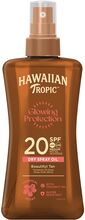 Glowing Protection Dry Oil Spray Spf20 200 Ml Solcreme Sololie Nude Hawaiian Tropic