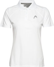 Club 22 Tech Polo Shirt Women T-shirts & Tops Polos Hvit Head*Betinget Tilbud