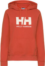 W Hh Logo Hoodie Tops Sweat-shirts & Hoodies Hoodies Coral Helly Hansen