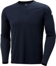 Hh Tech Crew Ls Sport T-shirts Long-sleeved Navy Helly Hansen
