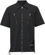 Zip Shirt.cotton Nyl Tops Shirts Short-sleeved Black Helmut Lang
