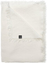 Merlin Throw Home Textiles Cushions & Blankets Blankets & Throws White Himla