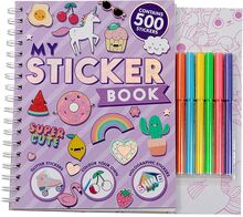 Activity Sticker Book Toys Creativity Drawing & Crafts Drawing Stati Ry Multi/mønstret Joker*Betinget Tilbud