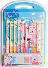 Peppa Pig Stati Ry Set W Pencil Case Toys Creativity Drawing & Crafts Drawing Stati Ry Multi/mønstret Joker*Betinget Tilbud