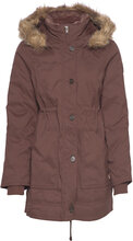 Hco. Girls Outerwear Outerwear Parka Coats Brown Hollister