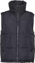 Hco. Girls Outerwear Vests Padded Vests Svart Hollister*Betinget Tilbud