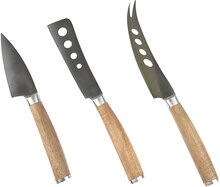 Ostesett 3 Deler Home Tableware Cutlery Cheese Knives Sølv Holm*Betinget Tilbud