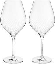 Cabernet Lines Bourgogneglas 69 Cl 2 Stk. Home Tableware Glass Wine Glass Red Wine Glasses Nude Holmegaard