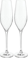 Cabernet Lines Champagneglas 29 Cl 2 Stk. Home Tableware Glass Champagne Glass Nude Holmegaard