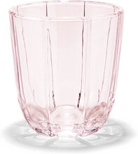 Lily Vandglas 32 Cl Cherry Blossom 2 Stk. Home Tableware Glass Drinking Glass Pink Holmegaard