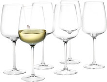 Bouquet Hvidvinsglas 41 Cl Klar 6 Stk. Home Tableware Glass Wine Glass White Wine Glasses Nude Holmegaard