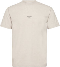 Tucker Oslo Tee T-shirts Short-sleeved Creme HOLZWEILER*Betinget Tilbud