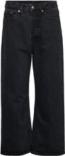 Wide-Leg Cropped Jeans Bottoms Jeans Wide Black Hope