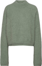Boxy Alpaca Sweater Designers Knitwear Jumpers Green Hope