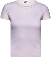 Butterfly Tee Lilac Spray Designers T-shirts & Tops Short-sleeved Purple Hope