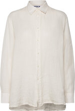 Elma Edit Clean Shirt Off White Linen Designers Shirts Long-sleeved White Hope