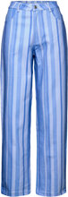 Juki Alexa Pants Bottoms Trousers Wide Leg Blue Hosbjerg