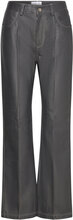 Nana Leather Pants Bottoms Trousers Leather Leggings-Bukser Grey Hosbjerg