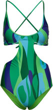 Ginny Cross Back Swimsuit Badedragt Badetøj Multi/patterned Hosbjerg