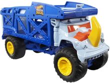 Monster Trucks Rhino Rig Vehicle Toys Toy Cars & Vehicles Toy Vehicles Trucks Blue Hot Wheels
