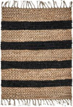 Rug, Hdrimi, Nature/Black Home Textiles Rugs & Carpets Cotton Rugs & Rag Rugs Brown House Doctor