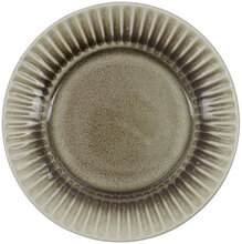 Cake Plate, Hdpleat, Grey/Brown Home Tableware Serving Dishes Cake Platters Grey House Doctor