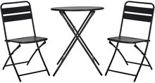 Cafe Set, Hdhelo, Black Home Outdoor Environment Outdoor Stools Black House Doctor