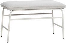 Mist Bench Grey Home Furniture Chairs & Stools Stools & Benches Grå Hübsch*Betinget Tilbud