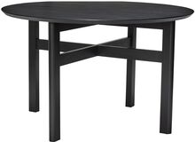 Fjord Dining Table Round Small Black Home Furniture Tables Dining Tables Black Hübsch