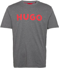 Dulivio T-shirts Short-sleeved Grå HUGO*Betinget Tilbud