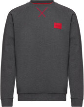 Patch Sweatshirt Designers Sweatshirts & Hoodies Sweatshirts Grey HUGO