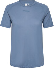 Hmlmt Vanja T-Shirt Sport T-shirts & Tops Short-sleeved Blue Hummel