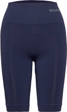 Hmltif Seamless Cyling Shorts Running/training Tights Seamless Tights Marineblå Hummel*Betinget Tilbud