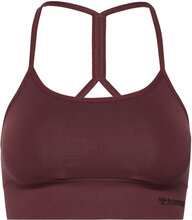 Hmltiffy Seamless Sports Top Lingerie Bras & Tops Sports Bras - ALL Burgunder Hummel*Betinget Tilbud