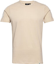 Hmllegacy Chevron T-Shirt T-shirts & Tops Short-sleeved Creme Hummel*Betinget Tilbud