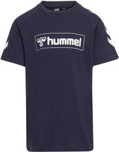 Hmlbox T-Shirt S/S T-shirts Short-sleeved Blå Hummel*Betinget Tilbud