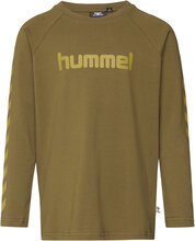 Hmlboys T-Shirt L/S T-shirts Long-sleeved T-shirts Grønn Hummel*Betinget Tilbud