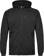 Hmlmt Interval Zip Hoodie Sport Sweatshirts & Hoodies Hoodies Black Hummel