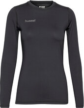 Hml First Performance Women Jersey L/S T-shirts & Tops Long-sleeved Svart Hummel*Betinget Tilbud